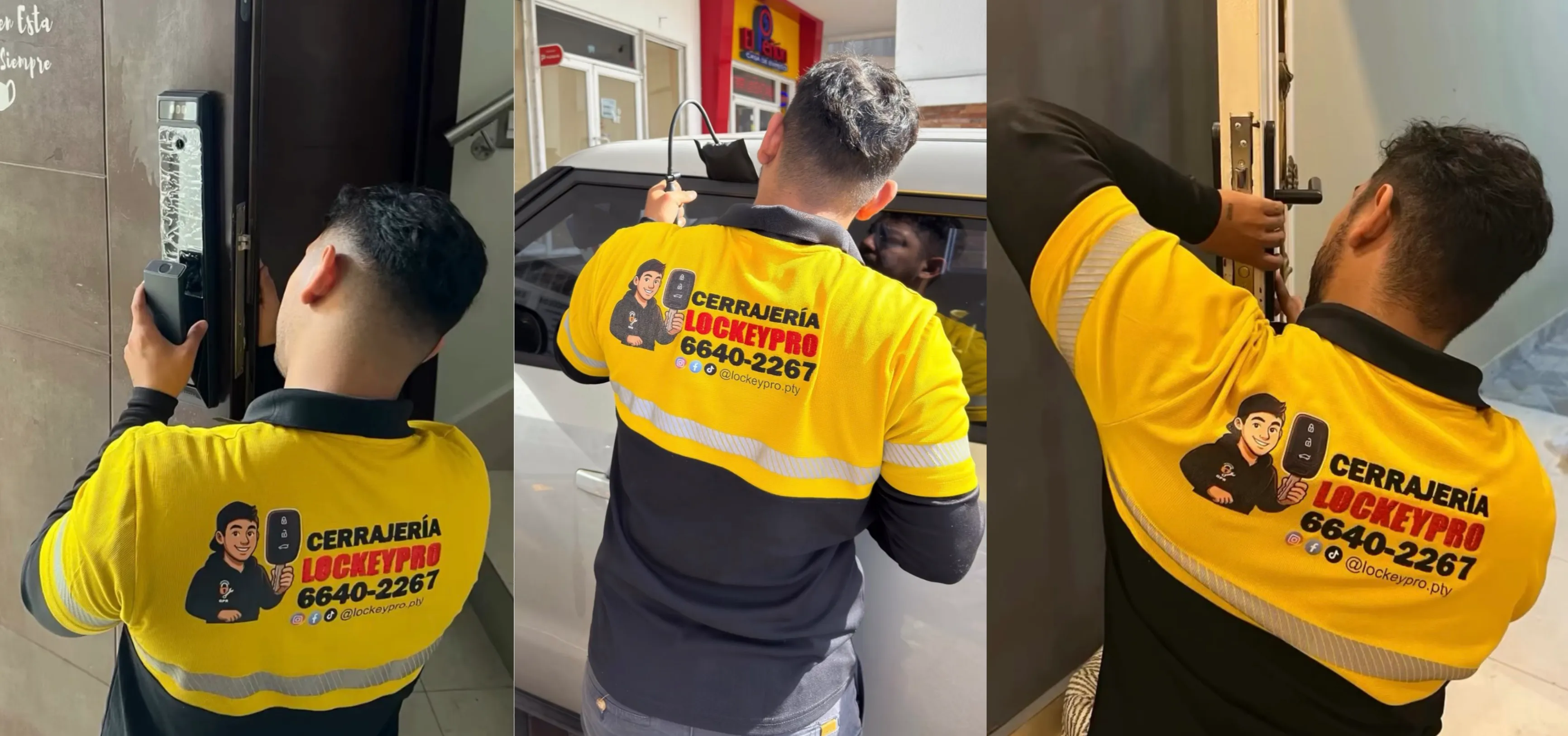 Cerrajero profesional realizando apertura de cerradura en Panamá